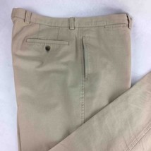 Overland Mens Dress Pants Zipper Fly Flat Front Pockets 100% Cotton Trousers 48 - £10.51 GBP