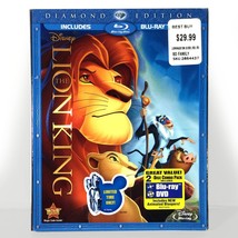 Disney&#39;s: The Lion King (Blu-ray/DVD, 1994, Diamond Ed) Like New w/ Slip ! - £7.49 GBP