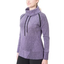 Kirkland Signature Ladies Jacquard Pullover Sweatshirt Sz S Purple Cowl Neck Nwt - £8.11 GBP
