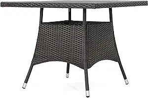 Christopher Knight Home Corsica PE Square Dining Table, Multibrown - $348.99