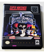 Mighty Morphin Power Rangers The Movie CASE ONLY Super Nintendo SNES Box - $20.83 CAD
