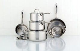 Accolade Stainless Steel Cookware Set, 10-Piece Meyer - £220.17 GBP