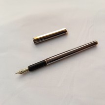 Alfred Dunhill Gunmetal &amp; Gold Plated Trim Fountain Pen, Made in Germany - $296.06