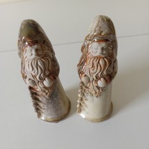 ceramic  Winter santa  Figures  2pcs - £18.67 GBP