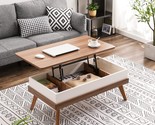 Modern Lift Tabletop Dining Table For Living Room Reception/Home Office,... - $259.98