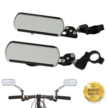 2X Bicycle Cycling Rear View Mirror Handlebar Safety Rearview Aluminum F... - £23.58 GBP