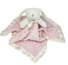 BLANKETS AND BEYOND 18&quot; x 18&quot; BABY BUNNY PINK SECURITY BLANKET STUFFED P... - £44.80 GBP