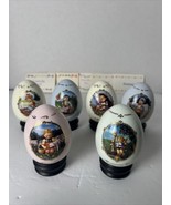 MJ Hummel Goebel Porcelain Egg Collection Danbury Mint 1993 &amp; 1994 Set Of 6 - £18.63 GBP