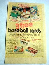 1975 Baseball Card Hostess Color Ad Joe Rudi, Fergie Jenkins, Don Sutton - £6.28 GBP