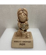 Vintage 1970 Paula W-135 Figurine World&#39;s Greatest Mom Holding Trophy 4.... - £9.33 GBP