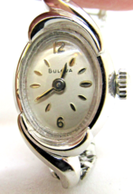 Vintage Bulova 10kt Rolled White Gold Plate Watch - $78.21