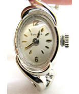 Vintage Bulova 10kt Rolled White Gold Plate Watch - $1,486.52 MXN