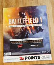 Battlefield 1: Deluxe Edition - Gamestop Promo Poster - 28&quot;x22&quot; - £10.04 GBP