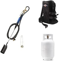 Flame King Propane Backpack 500,000 BTU Torch Kit with Squeeze Valve for - £157.51 GBP