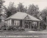 Vintage 1954 Real Photo Post Card RPPC Public Library Woodland ME - $15.79