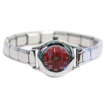 Red Round Italian Charm Watch - £7.04 GBP