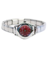 Red Round Italian Charm Watch - $161.24 MXN