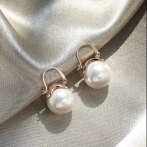 Elegant White Pearl Drop Dangle Earrings for Women - $10.99