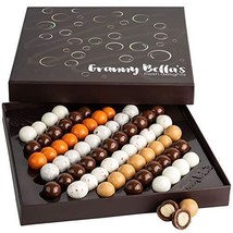 GrannyBellas Chocolate Gift Baskets, 9 Flavor 60+ Milk Chocolates Malted... - £42.19 GBP