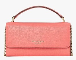 Kate Spade Roulette Top Handle Peach Leather Crossbody Chain PWR00383 NWT $198 - £84.84 GBP