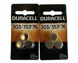 Duracell 303/357/76 Silver Oxide Button Battery, two 3 packs (6 batteries) - $10.88