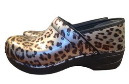 Dansko Xp 2.0 Shoes Womens 39 Us 8.5 9 Clog Work Cheetah Leopard Animal Print - £49.73 GBP