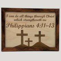 Philippians Sign | Christian Home Decor | Church And Office Decor | Bible Verse  - $14.95