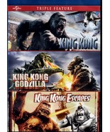 King Kong vs Godzilla Triple Feature! King Kong Escapes New DVD Toho Fil... - £3.70 GBP