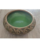 Vintage Red Wing Union Brush Ware Art Pottery Low Bowl or Bulb Bowl - $45.00