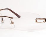 UVEX 1105 5100 Brown-Bronze UNIQUE RARE EYEGLASSES GLASSES RIMLESS 53-16... - $49.50