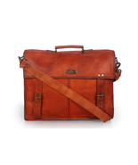 New Men&#39;s Genuine Vintage Leather Messenger Laptop Briefcase Satchel Bro... - £90.46 GBP
