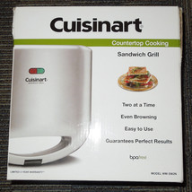 New Cuisinart Non Stick Indoor Sandwich Maker Panini Grill Cheese 2-Sand... - £23.32 GBP