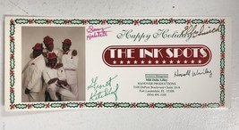The Ink Spots Group Signed Autographed 4x9 Christmas Card - £23.44 GBP