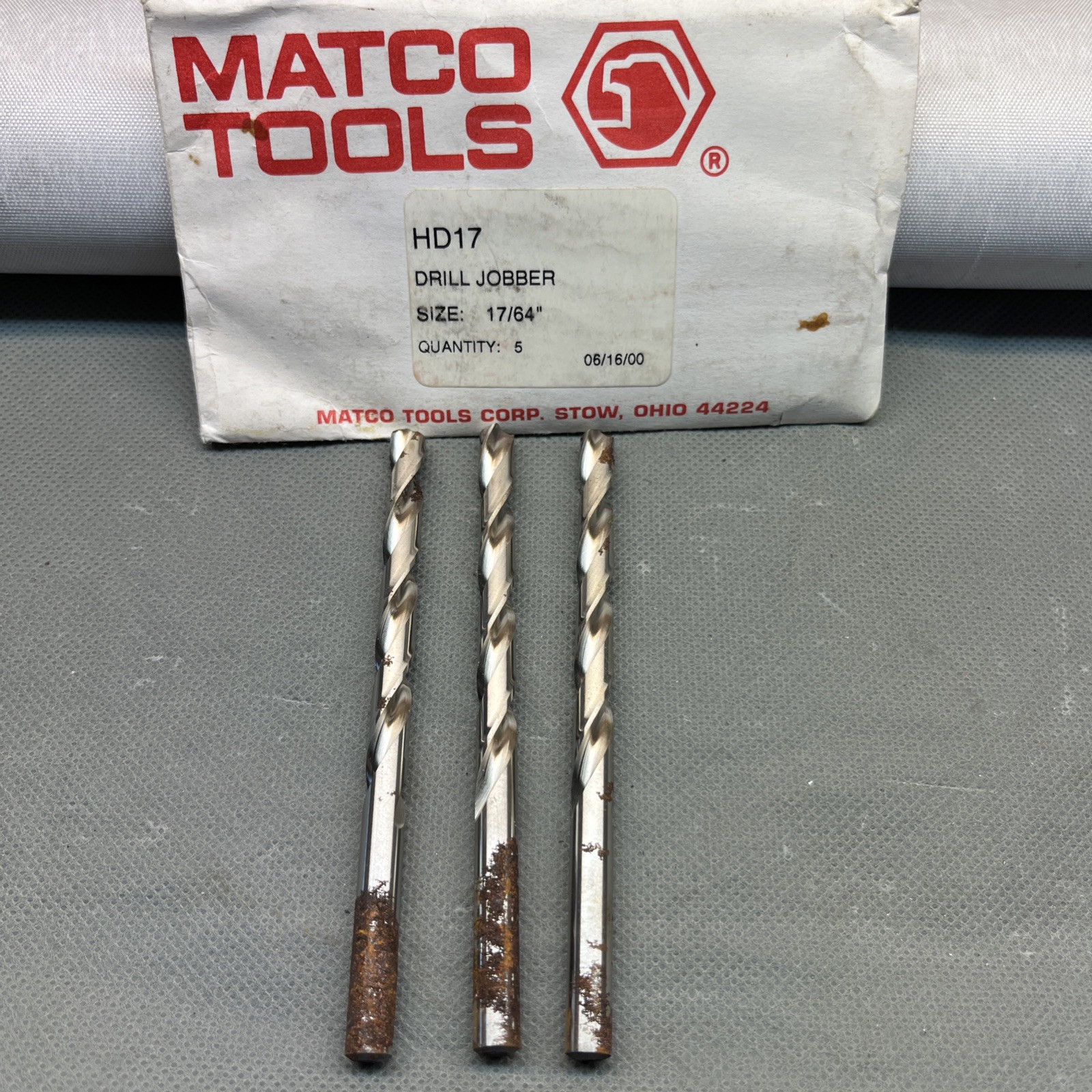 Matco Tools Hd17 HHS 17/64” Drill Bits Lot Of 3 Made In USA - $4.97