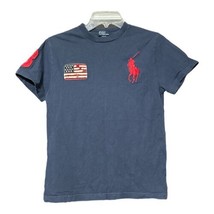 Polo Ralph Lauren Youth Boy Blue Short Sleeve Large-Pony Embroidered Top... - £7.80 GBP