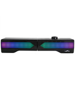 beFree Sound Gaming Dual Soundbar with RGB LED Lights - £51.02 GBP
