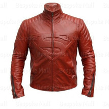 New Man of Steel Smallville100% Genuine Cowhide Maroon Real Leather Jack... - $170.99+