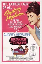 1961 Breakfast At Tiffany&#39;s Movie Poster 11X17 Audrey Hepburn Holly Golightly  - £9.19 GBP