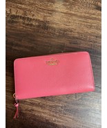Kate Spade Leila Large Continental Pebbled Leather Wallet Pomegranate Color - $34.30 CAD