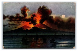 Mount Vesuvius Eruption Napoli Italy UNP DB Postcard I20 - £5.62 GBP
