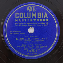 Villa-Lobos - Leonard Rose, Bidu Sayao – Bachianias Brasileiras 12&quot; 78 rpm 71670 - £10.27 GBP