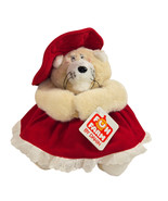 Dakin Fun Farm Plush Posse Cats Miss Kitty Momentum Red Dress Hat Grandm... - $28.30 CAD