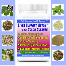 Liver Support Detox and Colon Cleanse Toxin Removal From Liver &amp; Digestive Tract - $29.95