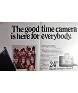 POLAROID&#39;S SQUARE SHOOTER 2 CAMERA - Dual Ad - 1972 VTG Print AD - $11.03