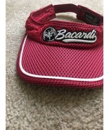 BACARDI Adult Adjustable Strapback Sun Visor Hat Cap Summer Tennis Beach - $29.10