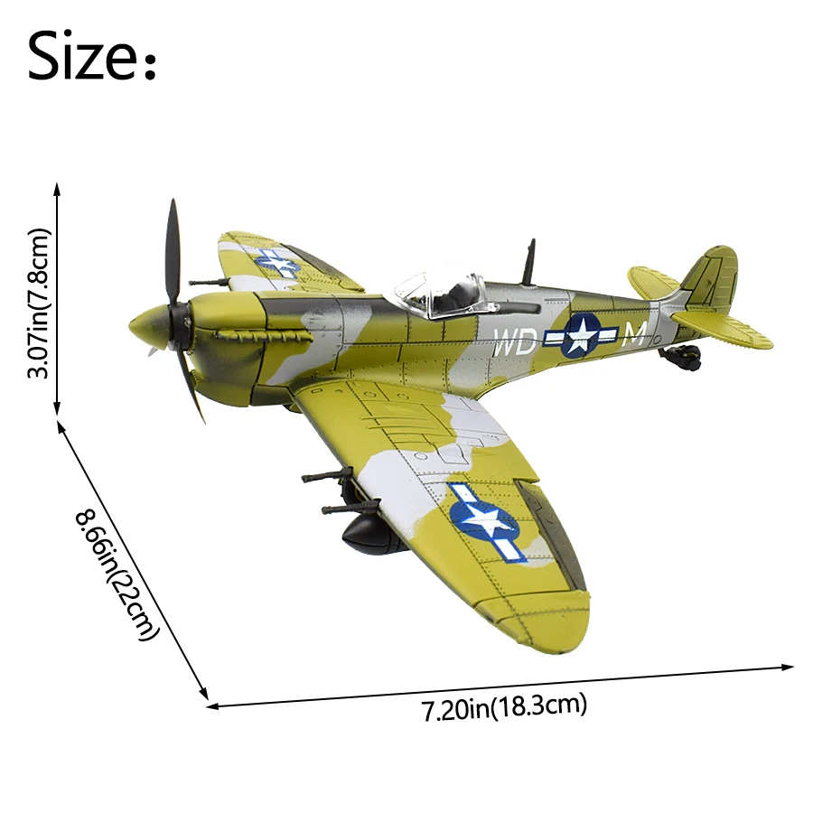Play Spitfire Fighter Model Kit Play for Play DIY Aircraft Aembly Models Kits Ed - £23.18 GBP