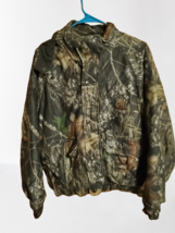 Mad Dog Gear Full Zip Hooded Camouflage Jacket Men&#39;s Large Green Outdoor... - £19.64 GBP