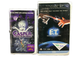 Casper A Spirit Beginning &amp; E.T The Extra Terrestrial VHS Video Movies Disney - £8.98 GBP