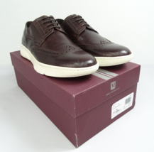 Bruno Magli Shoes Delta Leather Oxford Sneakers Dark Brown Sz 10.5 Wingtip Calf - £68.30 GBP