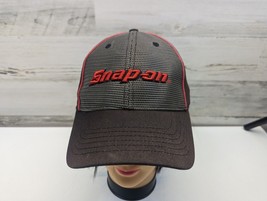 Black and Red w/ Gray Snap On Hat, One Size, Stretch Back - £12.33 GBP